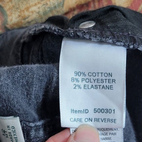 LL Bean True Shape Jeans Womens 12 MT Black High Rise Straight Leg Classic Fit - Picture 11 of 13